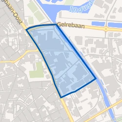 Kaart van Ind.terrein Kanaalzone Oost