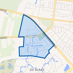 Kaart van De Blaak Noord-West