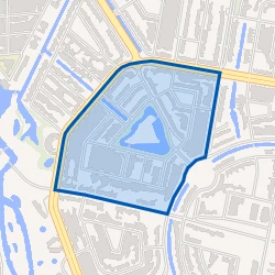 Kaart van De Kievit Noord-West