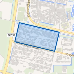 Kaart van Koolhoven Noord