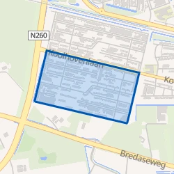 Kaart van Koolhoven Zuid