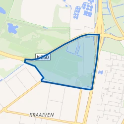 Kaartje van Buitengebied Kraaiven Oost