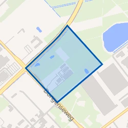 Kaartje van Bedrijventerrein Kraaiven West