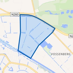 Kaartje van Bedrijventerrein Vossenberg West I