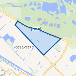 Kaartje van Bedrijventerrein Vossenberg Scheg