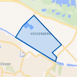 Kaartje van Bedrijventerrein Vossenberg