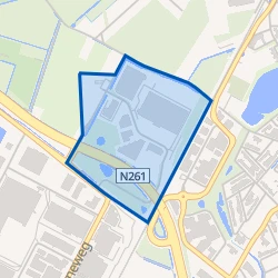 Kaartje van Bedrijventerrein Schepersven