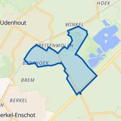 Kaartje van Buitengebied Udenhout Zuid-Oost