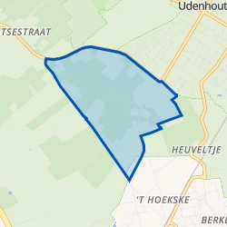 Kaart van Buitengebied Udenhout Zuid-West