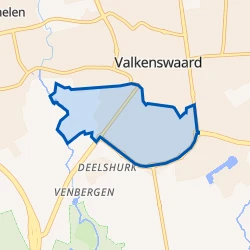 Kaart van Hoge Akkers