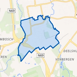 Kaart van Dommelen