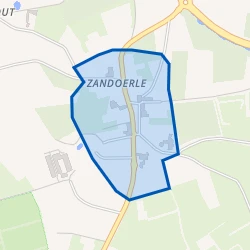 Kaart van Zandoerle
