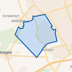 Kaart van Verspreide huizen Zittard