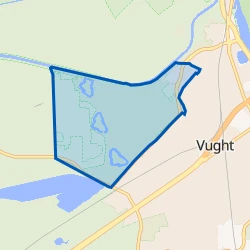 Kaart van Vughtse Heide en Lunetten