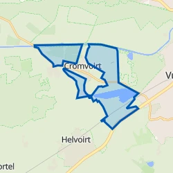 Kaart van Verspreide huizen Cromvoirt