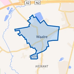 Kaart van Waalre