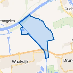 Kaart van Buitengebied Waalwijk Noord