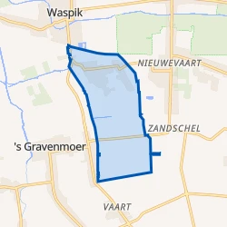 Kaart van Waspik boven