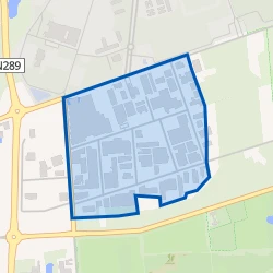 Kaartje van Industrieterrein De Kooy