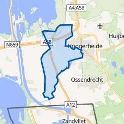 Kaart van Verspreide huizen Woensdrecht