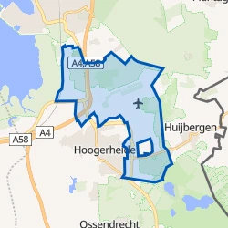 Kaart van Verspreide huizen Hoogerheide