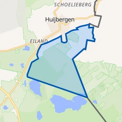 Kaart van Verspreide huizen ten zuiden van Huijbergen