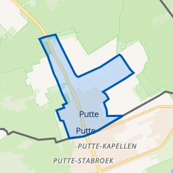 Kaart van Putte