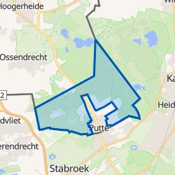 Kaart van Verspreide huizen Putte