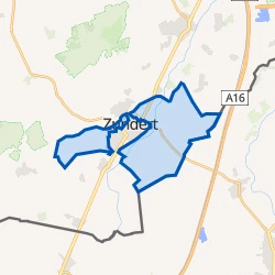 Kaart van Verspreide huizen Zundert