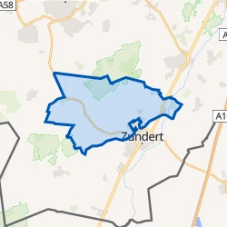 Kaart van Verspreide huizen Klein-Zundert