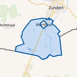 Kaart van Verspreide huizen Wernhout