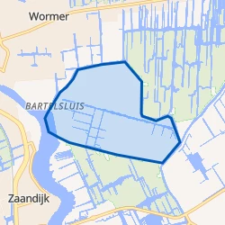 Kaart van Verspreide huizen in de polder Engewormer