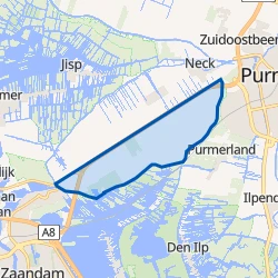 Kaart van Verspreide huizen ten zuiden van De Middentocht