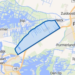 Kaart van Verspreide huizen ten noorden van De Middentocht