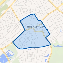 Kaart van Hoensbroek-Centrum