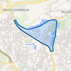 Kaart van Burettestraat en omgeving