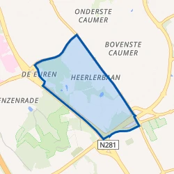 Kaart van Heerlerbaan-West