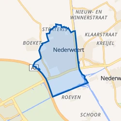Kaart van Nederweert
