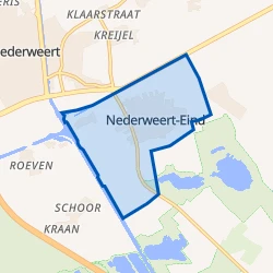 Kaart van Nederweert-Eind