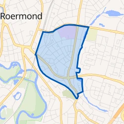 Kaart van Roermondse Veld