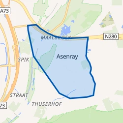 Kaart van Asenray