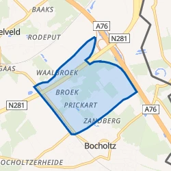 Kaart van Prickart-Broek