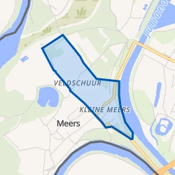 Kaart van Kleine Meers en Veldschuur