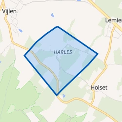 Kaart van Harles