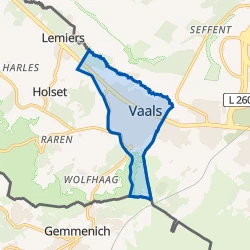 Kaart van Vaals
