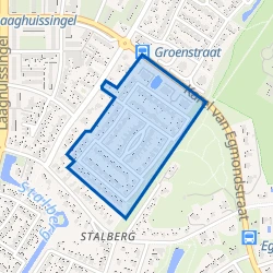 Kaart van Groenstraat-Zuid