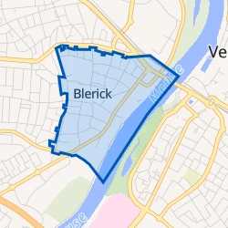 Kaart van Blerick-Centrum