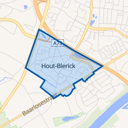Kaart van Kern Hout-Blerick