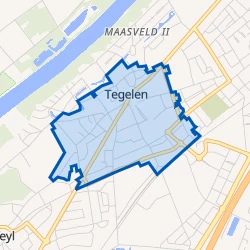Kaart van Tegelen-Centrum