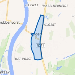 Kaart van Velden-West